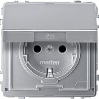 Merten MEG2310-7260 Wandcontactdoos Aquadesign Schakelmateriaal Aluminium