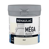 Renaulac Muurverf tester  Mega RAL9010 mat 75ml
