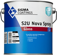 Sigma s2u nova spray gloss kleur 2.5 ltr