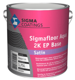 Sigma floor aqua 2k ep satin + verharder lichte kleur 2.5 ltr