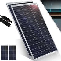 KESSER Solarpanel Monokristallin Solarmodul Solarpanel - 18 V für 12 V Batterien, Photovoltaik - Solarzelle Solaranlage PV-Anlage Solar für Wohnwagen,