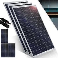 KESSER Solarpanel Monokristallin Solarmodul Solarpanel - 18 V für 12 V Batterien, Photovoltaik - Solarzelle Solaranlage PV-Anlage Solar für Wohnwagen,