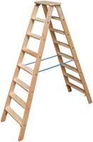 KRAUSE Doppelleiter »STABILO«, Holz, 2x8 Stufen, Arbeitshöhe ca. 245 cm
