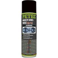 PETEC VERBINDUNGSTECHNIK Multi Unterbodenschutz USB WAX-Spray - schwarz, 500 ml