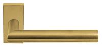 Formani Deurkruk BASICS LBII-19-LSQRQ32G dubbel geveerd op rechthoekige rozet - PVD mat goud