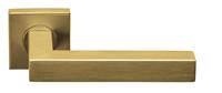 Formani Deurkruk BASICS BSQI-G geveerd op vierkant rozet - PVD mat goud