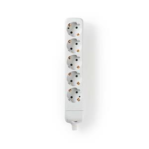 Nedis EXSO500F1WT 5-Socket Power Strip without Cable (White)