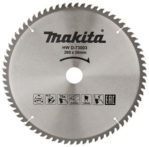 Makita D-73003 Cirkelzaagblad Aluminium 260x30 70T 5G