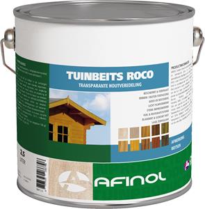 Afinol Tuinbeits Roco Transparant Old Brown (oudbruin) 2,5 liter
