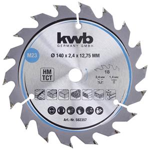 Kwb 582357 Hardmetaal-cirkelzaagblad 140 x 12.75 mm 1 stuk(s)