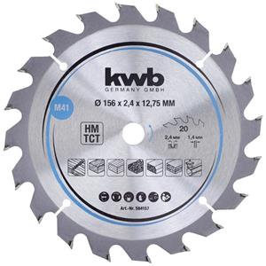 Kwb 584157 Hardmetaal-cirkelzaagblad 156 x 12.75 mm 1 stuk(s)