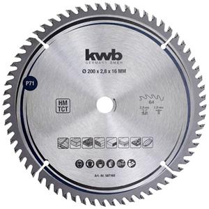 Kwb 587168 Hardmetaal-cirkelzaagblad 200 x 16 mm 1 stuk(s)