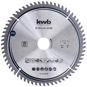Kwb 587868 Hardmetaal-cirkelzaagblad 210 x 30 mm 1 stuk(s)