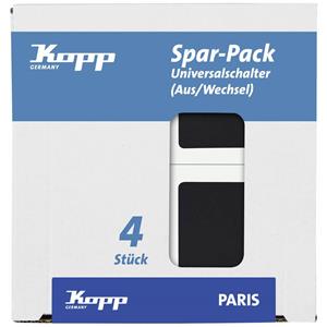 Kopp Schakelsturing  652650015 Inzetstuk Paris Zwart (mat)
