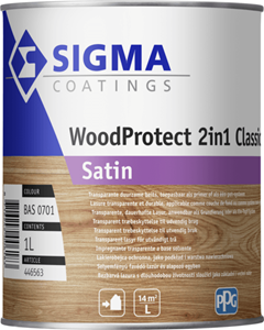 Sigma woodprotect 2in1 cl satin sb kleurloos 2.5 ltr
