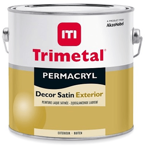 Trimetal permacryl decor satin exterior wit 1 ltr