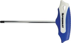 Promat Stiftsleutel met dwarsgreep | sleutelwijdte 2,5 mm | klinglengte 100 mm | S2-staal - 4000825002 4000825002