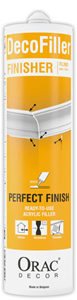 Spachtelmasse Orac Decor FL300 DecoFiller Gebrauchsfertige Spachtelpaste auf Acrylbasis Abdichtung der Fugen Reparaturspachtel weiß 310 ml - weiß