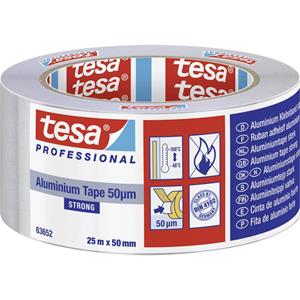 Tesa STRONG 63652-00001-00 Aluminium tape Zilver (l x b) 25 m x 50 mm 1 stuk(s)