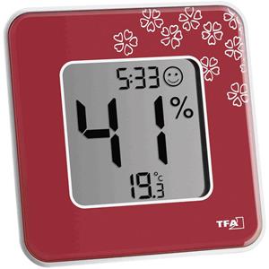 TFA Dostmann Style Thermo- en hygrometer Rood