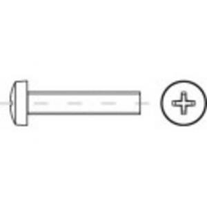 TOOLCRAFT 1068831 Lenskopschroeven M5 14 mm Kruiskop Phillips DIN 7985 RVS A4 500 stuk(s)