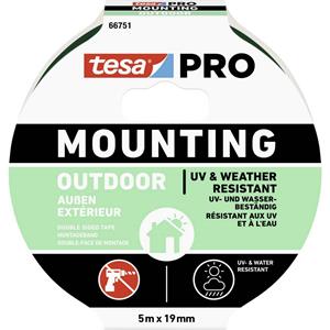 Tesa Mounting PRO Outdoor 66751-00001-00 Montagetape Transparant (l x b) 5 m x 19 mm 1 stuk(s)