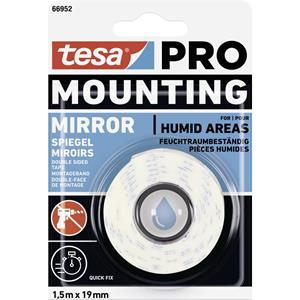 Tesa Mounting PRO Spiegel 66952-00000-00 Montagetape Wit (l x b) 1.5 m x 19 mm 1 stuk(s)