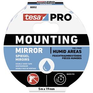 Tesa Mounting PRO Spiegel 66952-00001-00 Montagetape Wit (l x b) 5 m x 19 mm 1 stuk(s)