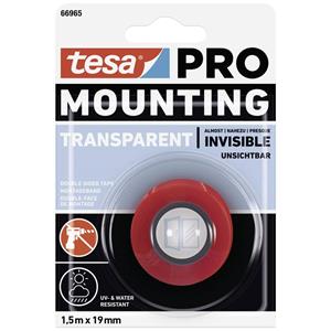 Tesa Mounting PRO Transparent 66965-00000-00 Montagetape Transparant (l x b) 1.5 m x 19 mm 1 stuk(s)