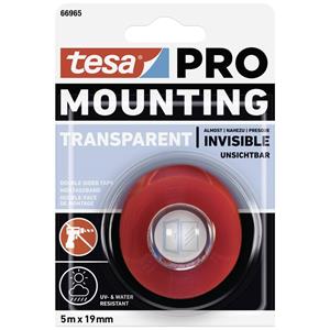 Tesa Mounting PRO Transparent 66965-00001-00 Montagetape Transparant (l x b) 5 m x 19 mm 1 stuk(s)