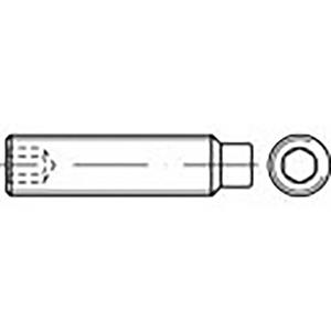 TOOLCRAFT TO-6857367 Gewindestift M5 18mm Stahl gehärtet 500St.