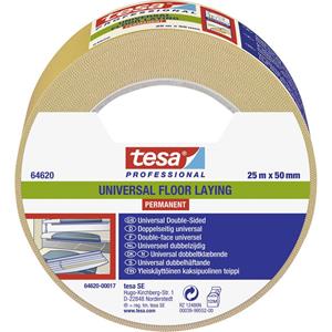 Tesa UNIVERSAL PERMANENT 64620-00017-11 Verlegeband tesa Professional Weiß (L x B) 25m x 50mm 1St.