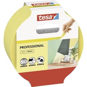 Tesa Professional 56299-00000-00 Afplakband Geel (l x b) 50 m x 30 mm 1 stuk(s)