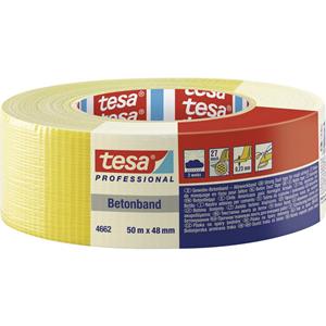 Tesa 04662-00199-00 Textieltape  Professional Geel (l x b) 50 m x 48 mm 1 stuk(s)