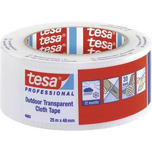 Tesa 04665-00000-00 Textieltape Transparant (l x b) 25 m x 48 mm 1 stuk(s)