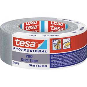 Tesa Duct Tape PRO 74613-00003-00 Reparatietape Grijs (l x b) 50 m x 50 mm 1 stuk(s)
