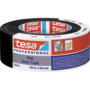 Tesa Duct Tape PRO 74613-00002-00 Reparatietape Zwart (l x b) 50 m x 50 mm 1 stuk(s)