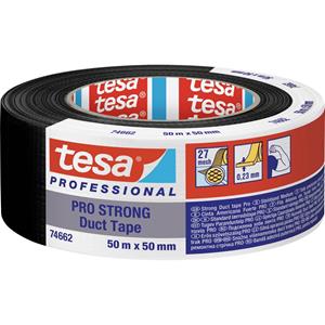 tesa Duct Tape PRO-STRONG 74662-00002-00 Reparatietape Zwart (l x b) 50 m x 50 mm 1 stuk(s)