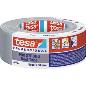 Tesa Duct Tape PRO-STRONG 74662-00003-00 Reparatietape Grijs (l x b) 50 m x 50 mm 1 stuk(s)