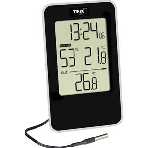 tfadostmann TFA Dostmann 30.5048.01 Thermo- en hygrometer Zwart