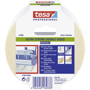 Tesa EXTRA STRONG 51960-00001-11 Bevestigingstape  Professional Doorschijnend (l x b) 25 m x 50 mm 1 stuk(s)