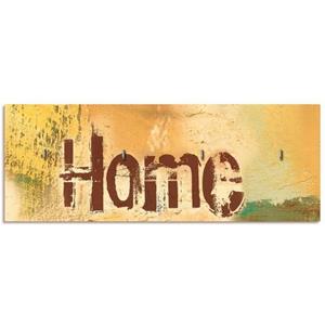 Artland Hakenleiste "Willkommen in unserem Zuhause", aus Holz mit 4 Schlüsselhaken – Schlüsselboard, Schlüsselbretter, Schlüsselhalter, Schlüsselaufhänger f&uum