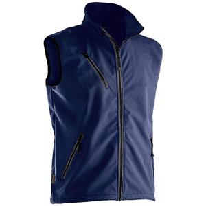 Jobman J7502-dunkelblau-L Softshell vest Softshell Jacket Light Maat: L Donkerblauw