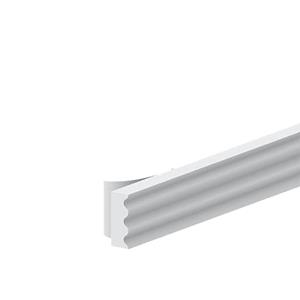 Tochtband zelfklevend P-profiel rubber kier 2-3mm wit 7.5 meter