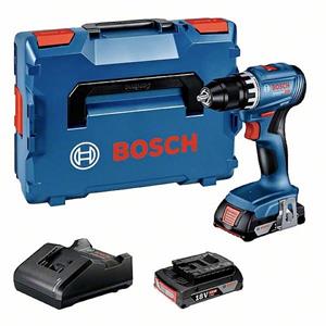 Bosch GSR 18V-45 06019K3203 Accu-schroefboormachine 18 V 2.0 Ah Li-ion Incl. 2 accus, Incl. lader, Incl. koffer