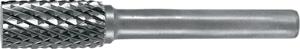 Frässtift Form zya d. 8 mm Kopflänge 18 mm Schaft-D. 6 mm Hartmetall Ver - Promat