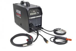 HBM 230 CI Synergic Mig Lasinverter met Digitaal Display en IGBT Technologie Zwart