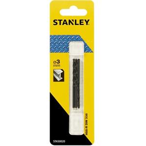 Stanley metaalboor 3 mm HSS-R STA50020 (3 stuks)