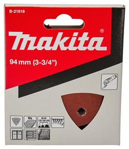 Makita B-21618 Schuurvel Red Velcro K60/K80/K120/K180/K240 | Mtools