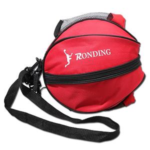 Huismerk One-shoulder Two-way Opening Zipper Basketball Volleyball Football Bag Sports Ball Bag(Red)